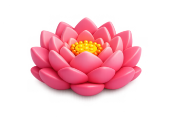 Sacred pink lotus design with soft glow for spiritual and zen-themed art