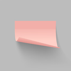 Sticky note with shadow, tape, lined and grid paper. Realistic blank paper sheets for reminders and office notes isolated on grey background.