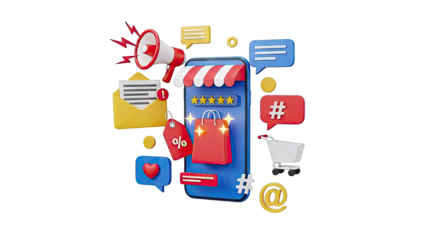 Online Shopping and Marketing Icons