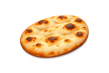 Naan bread icon illustration for culinary design and branding