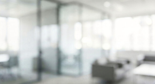 Blurred modern office interior background with copy space for business presentation