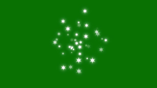 Magic white glitter sparkle stars animation on green screen, glowing pixie dust line trail, twinkling starlight particles, luxury sparkle transition overlay, seamless looping 4K