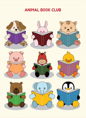 책읽는 동물 모음 © liaca