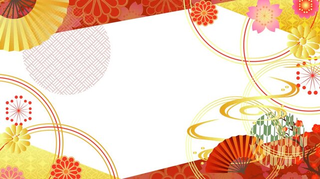 和風正月フレーム枠セット