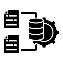 data integration Solid icon