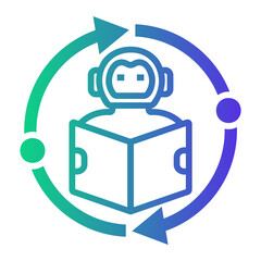 data integration Line Gradient Icon