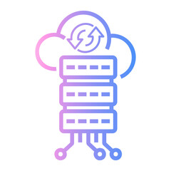 data integration Line Gradient Icon