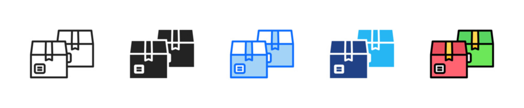 Product Quantity Icon Set Multiple Style Collection