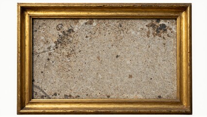 Fototapeta premium Golden frame with cracked mosaic artwork