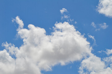 Obraz premium blue sky with clouds wallpaper nature landscape