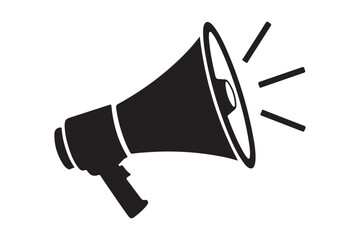Megaphone silhouette  vector illustration