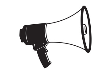 Megaphone silhouette  vector illustration