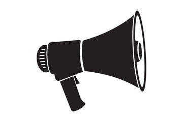 Megaphone silhouette  vector illustration