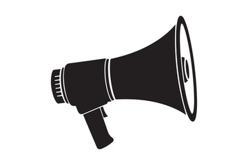 Megaphone silhouette  vector illustration