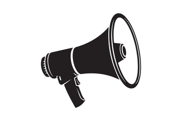 Megaphone silhouette  vector illustration