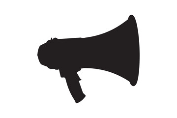 Megaphone silhouette  vector illustration