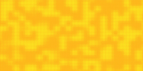 Dots halftone yellow and dark blue color pattern gradient grunge texture background. vector grunge. best modern
