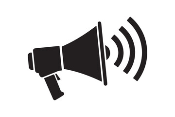 Megaphone silhouette  vector illustration