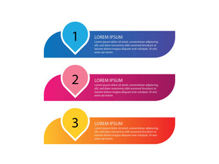 vector illustration infographic design template with 3 steps. Template for process, presentations, layout, banner, brochure.