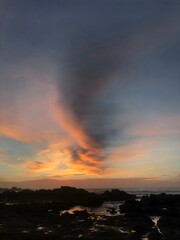 Fototapeta premium sunset over the sea