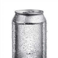 Zero-calorie sparkling water can, ice-cold condensation droplets macro, modern health branding
