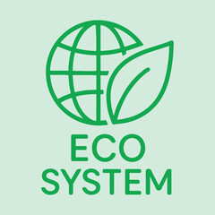 green eco-friendly icon vector