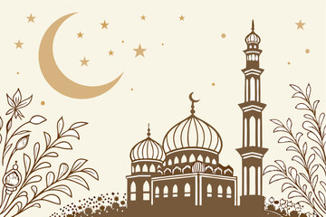 Elegant Animated Background With Islamic Patterns