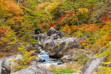 日本の風景・秋　山梨県甲府市　紅葉の昇仙峡  © Yuta1127
