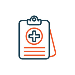 Obraz premium health icons outline and Flat Style,transparent background