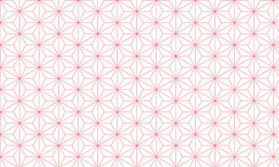 Fototapeta premium シンプルな赤い麻の葉模様背景 透過