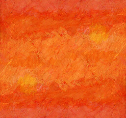 Abstract water background with  sun in impressionist style  Color illustration for your design. Hand-drawn drawing.