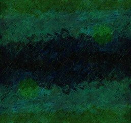 Abstract water background with  sun in impressionist style  Color illustration for your design. Hand-drawn drawing.