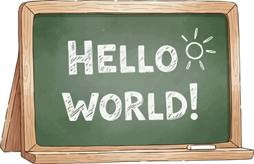 Cartoon Blackboard Illustration