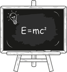 Cartoon Blackboard Illustration