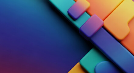 Geometric Abstract Shapes in Blue Purple Teal Orange and Yellow background Full HD 4K Video Download 2025 2026