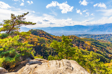 日本の風景・秋　山梨県甲府市　紅葉の昇仙峡　パノラマ台からの眺望 © Yuta1127