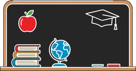 Cartoon Blackboard Illustration