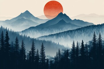 selective focus close up of abstract  mountains with layered textures