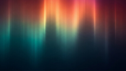 Abstract Aurora Curtain Gradient with Flowing Light Beams and Atmospheric Depth