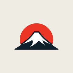 Mount Fuji Japan Logo