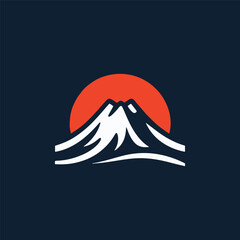Mount Fuji Japan Logo