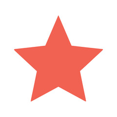 Obraz premium Red Star Icon