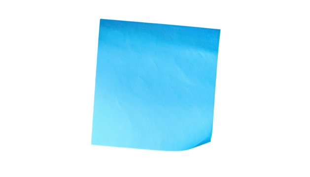 A single, light-blue square of paper, floating against a solid black backdrop - Powered by Adobe