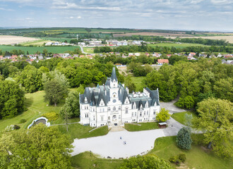 Budmerice castle at a day