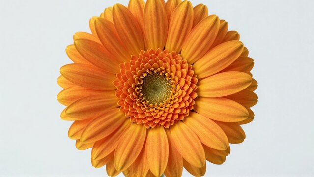Closeup of vibrant orange gerbera daisy - Powered by Adobe
