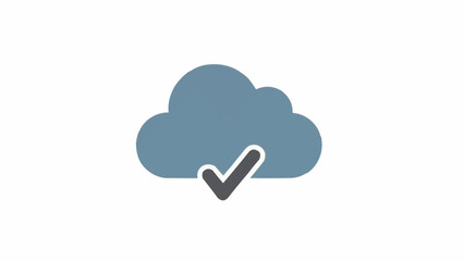 Cloud icon with check mark.