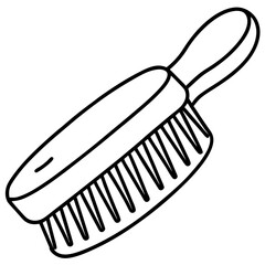 Scrub Brush line art vector