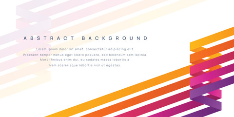 Abstract retro background design in futuristic retro style with colorful lines. 