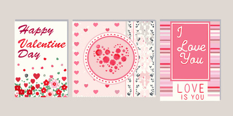 A vibrant collection of valentine s day themed patterned cards and romantic expressions