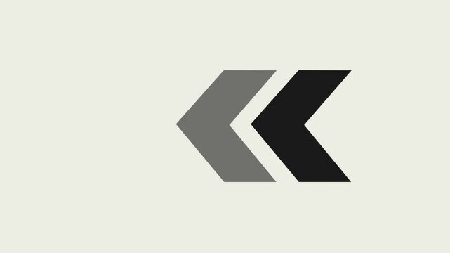 4k,black arrow Minimal Double Arrow Chevron Icon in Black Color